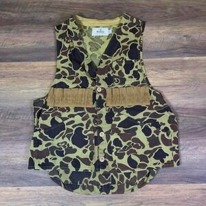 Red Head Camouflage Hunting Vest Mens M Green Brown Outdoor